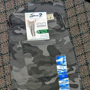 NWT Seven 7 ultimate skinny camo jeans sz10